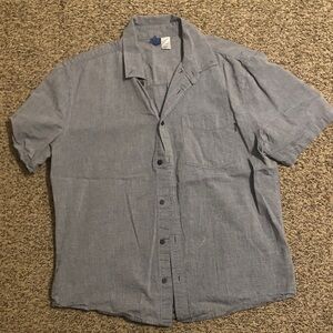 H&M Blue Casual Button Down Shirt